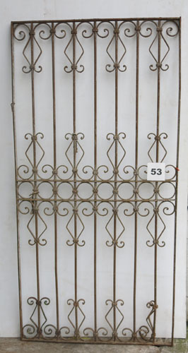 Wrought iron panel